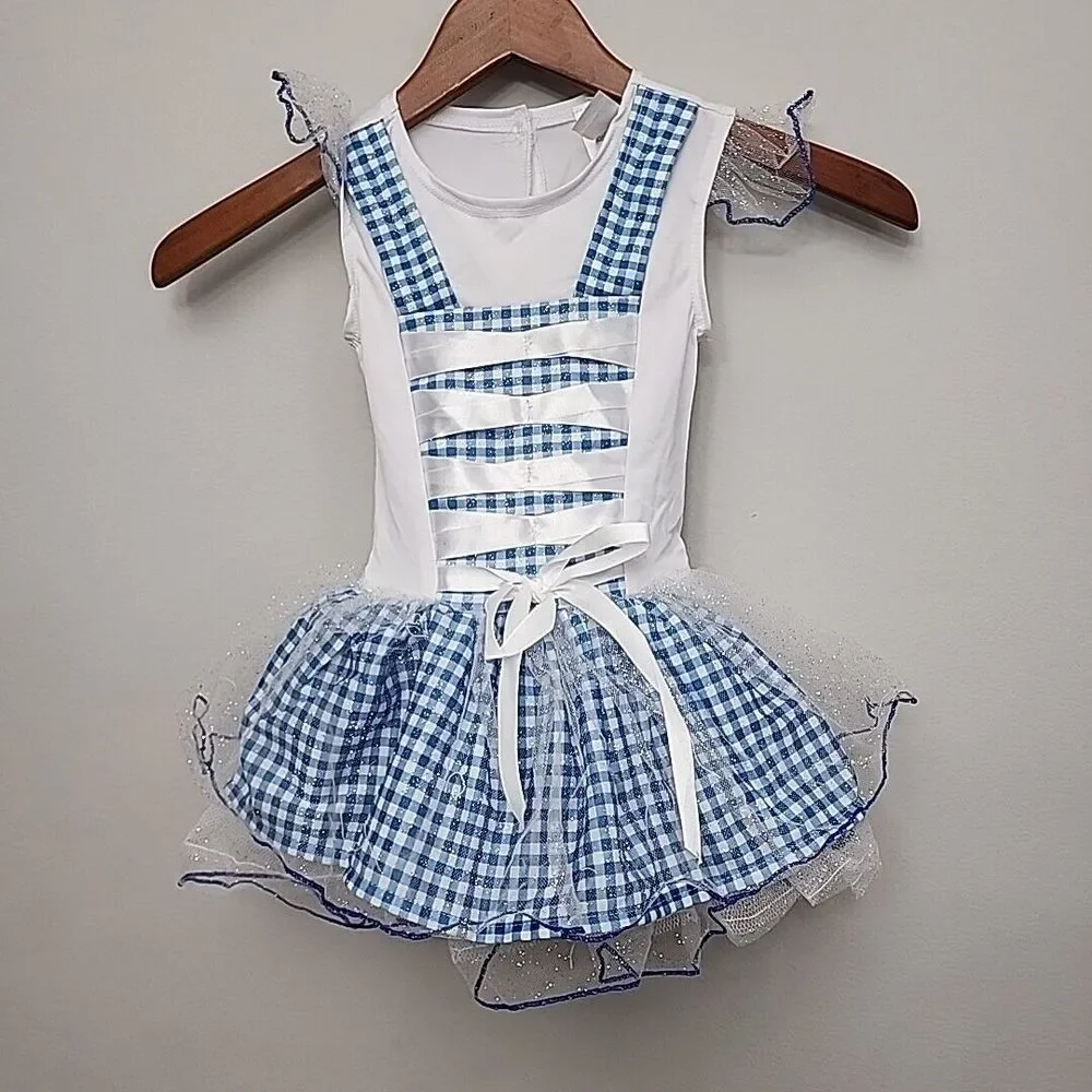 Wizard of Oz Dorothy Costume Kids/Toddler Size XS Tutu Style Halloween Dress‎ Up